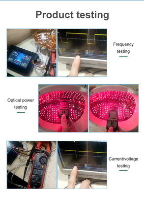 의학 빨간불 뇌 안마 헬멧 810nm 적외선 신경 세포 회복 자극