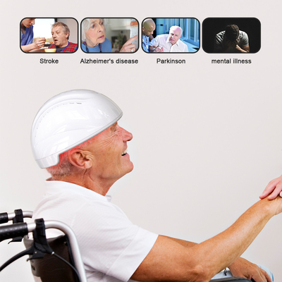 우울증을 위한 하얀 검은 810nm 적외선 광생체 조절 뇌 헬멧